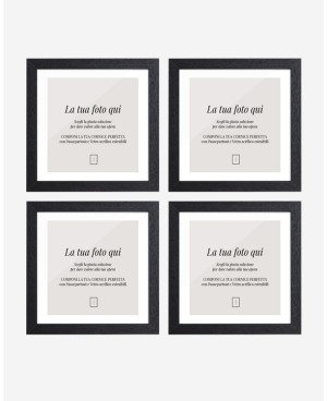 Kit WALLART Loft - 4 cornici 21x21 cm